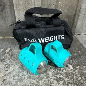 Egg Weights Cardio Max 1.5LB Handheld Weight -Set of 2 - Teal (3 LBS Total)